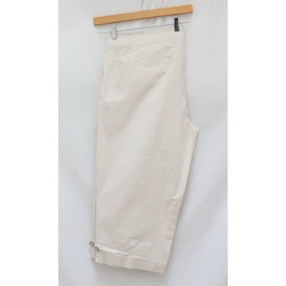Flair Sport Ivory Capri Pants Plus Size 20W Y2K stretch casual summer vacation